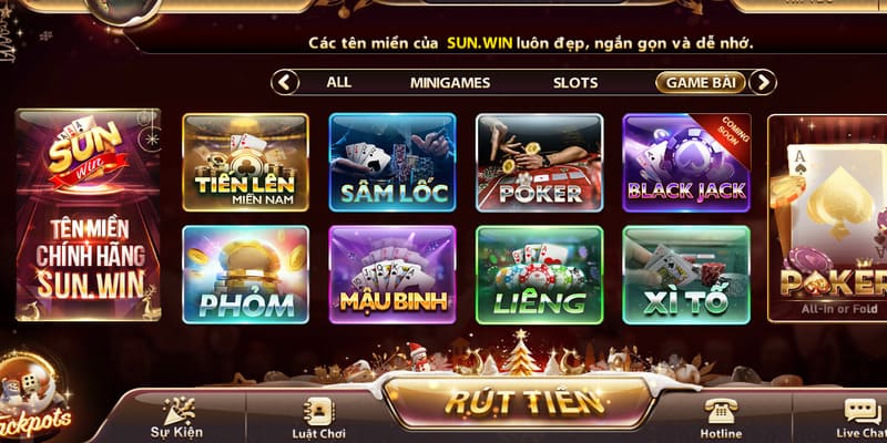 Sâm Lốc là tựa game hấp dẫn tại Sunwin